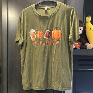 Women’s Olive Green Seasonal Graphic T-Shirt